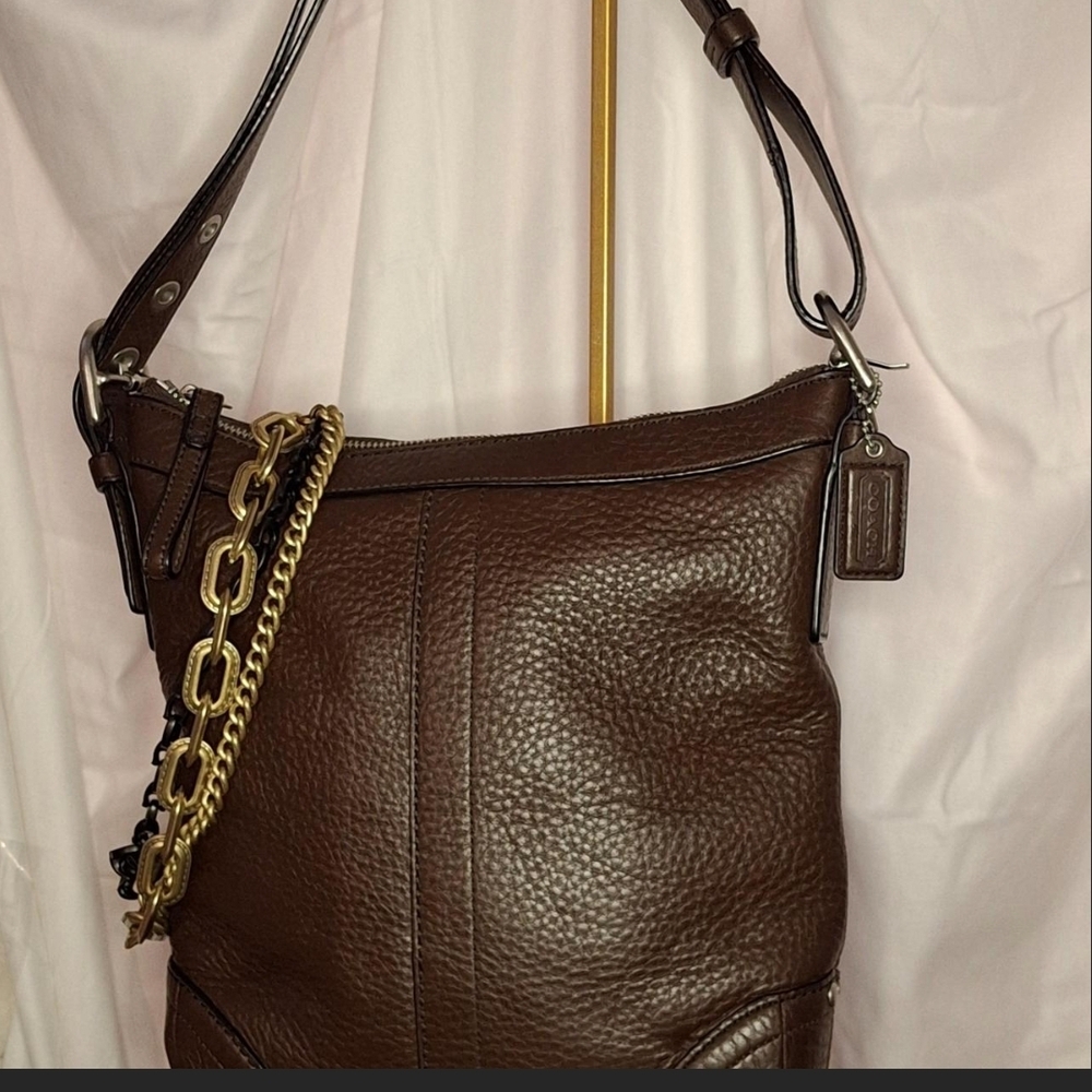 Coach Brown Leather Shoulder Bag